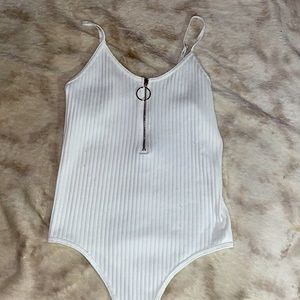 White M Bodysuit